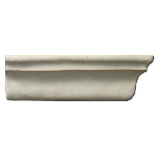 Crown Molding Right End 2x6 inch Ancient White