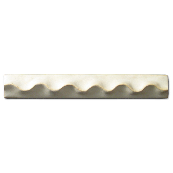 Wavy Liner 1x6 inch Ancient White