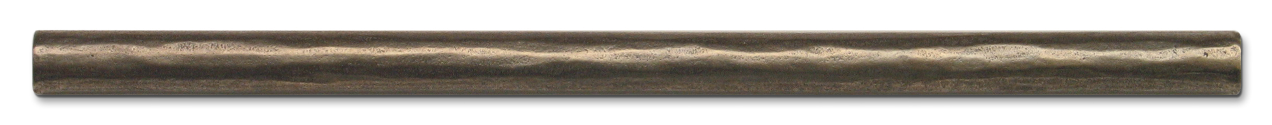 Carved Half-Round 10-inches White Bronze