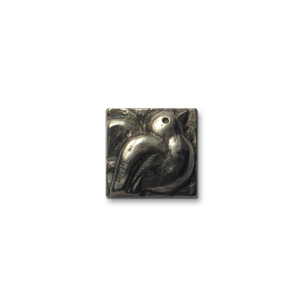 Dove 1x1 inch White Bronze