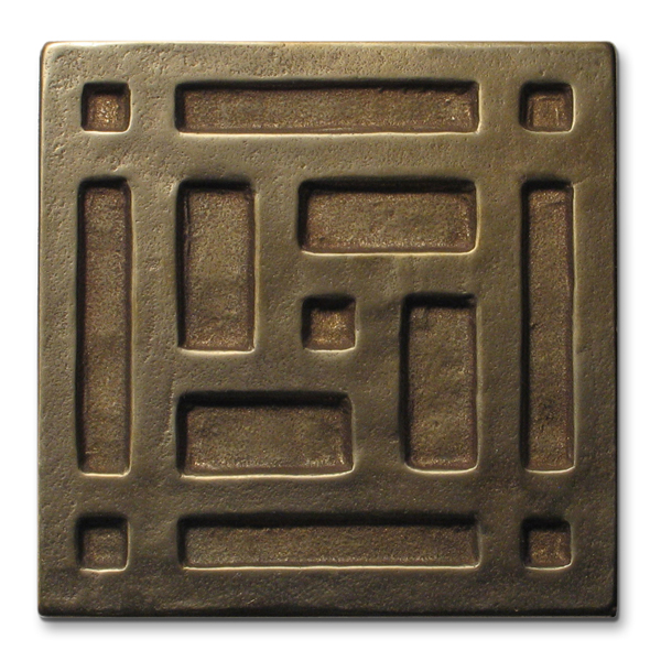 Grid 3x3 inch Traditional Bronze
